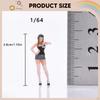 1/64 Girl Figure Model Strapless Top Female Photographer S Scale Layout Decoration Fairy Garden
