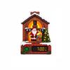 Glowing Fireplace Clock for Christmas Home Decor