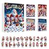 2026 Christmas Advent Calendar Blind Box Acrylic Ornaments Snowman Holiday Decor for Christmas Tree 24 Day Countdown Gift