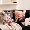 1pc Cartoon Junko Enoshima Pillow Case Fashion Square Pillowcase Bedroom Sofa Room Ins Decoration Leisure