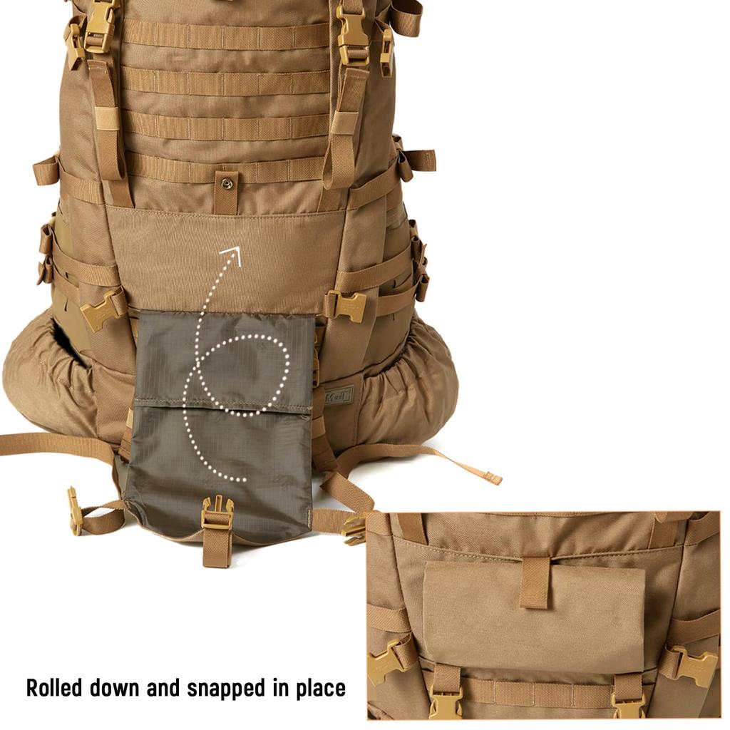 [MT] Military Backpack, USMC Style, ILBE1.0, Large Capacity 80L, Waterproof, Outdoor, Survival, Camping, Hiking, Multicam (ILBE1.0)