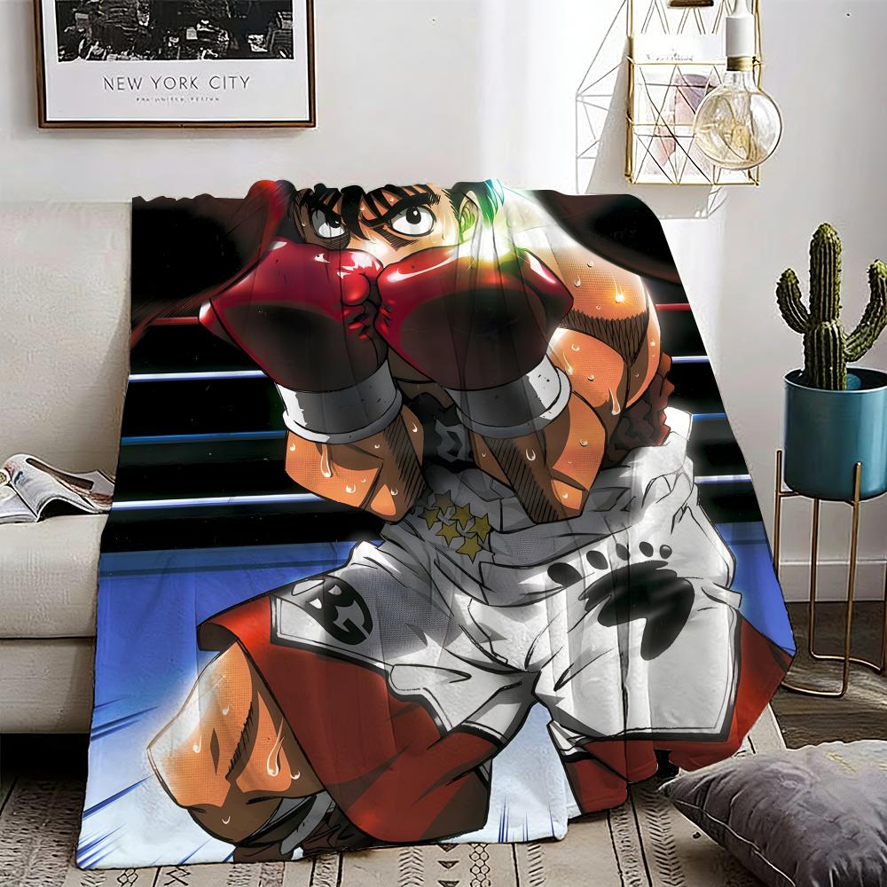 Hajime no Ippo Throw Lightweight 240g Flannel Blanket Soft Skin-friendly for Summer Cooling 75X95CM