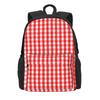 Klassische Vichy-Karos Rucksack Schwarz und Weiß Elegante Rucksäcke Junge Mädchen Radfahren Aufdruck High School Taschen Hohe Qualität Rucksack