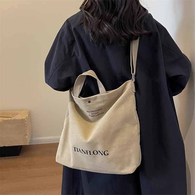 Geantă portabilă de pânză Geantă de umăr pentru navetă de mare capacitate Geantă de tip Crossbody Class pentru femei