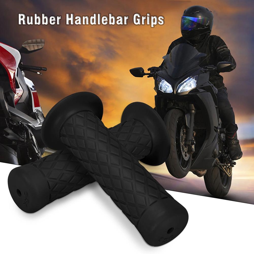 1 Pair Motocross Grips Handle Bar,Universal Motorcycle Handlebar Grips Non Slip Rubber Bar,Motorcycles Accessories