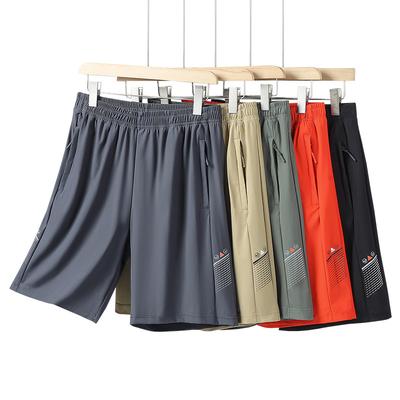 Summer Ice Silk Shorts for Men, Casual Loose Plus Size Shorts, Sporty Five Quarter Shorts, Thin Plus Size Pants