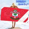 Southampton Fc Print Beach Towel, Large Soft Quick Dry Towel for Beach Camping Swimming