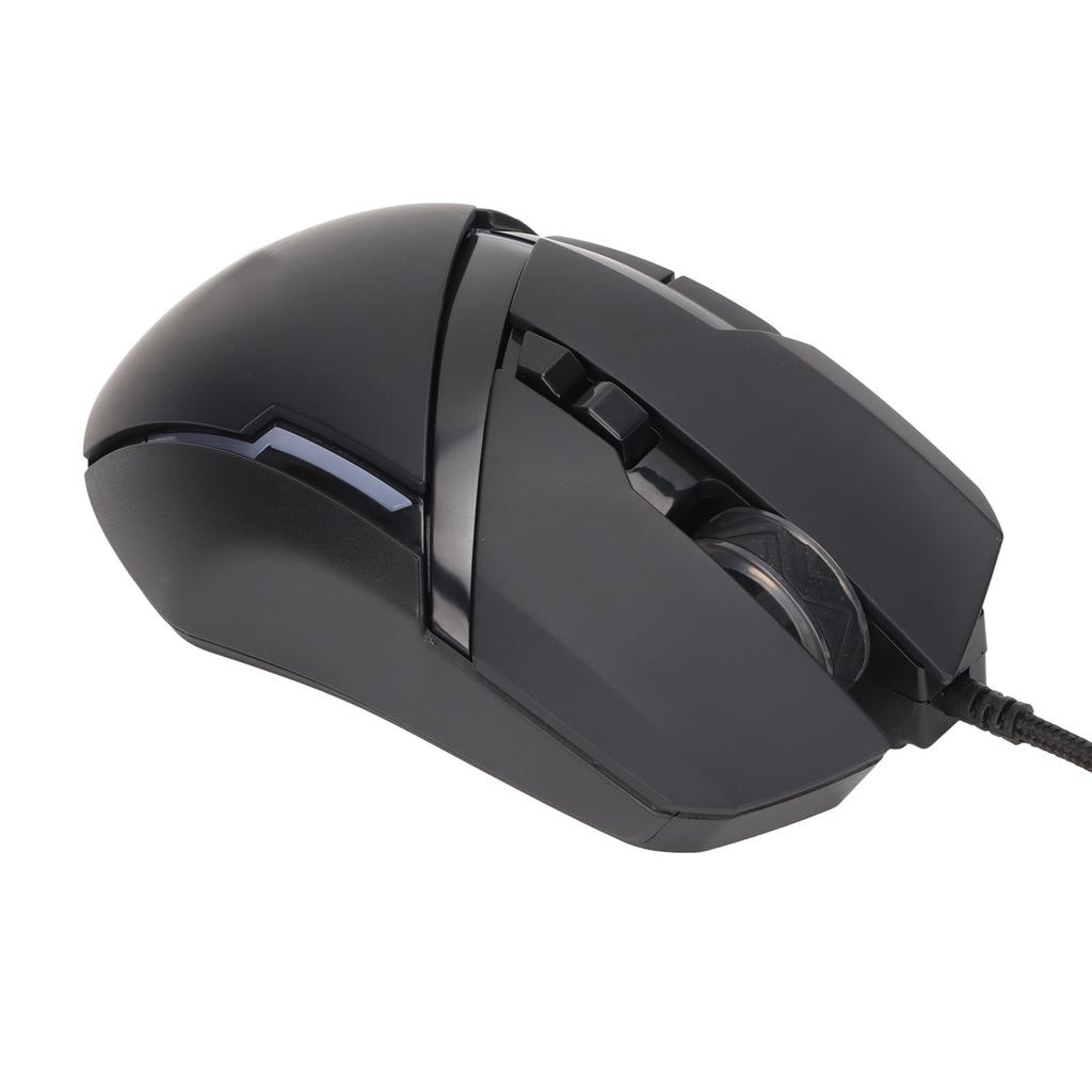Gaming-Maus RGB 6 einstellbare DPI Einfache Steuerung Plug and Play 7 programmierbare Tasten Kabelgebundene Maus für Gaming Studium Arbeiten