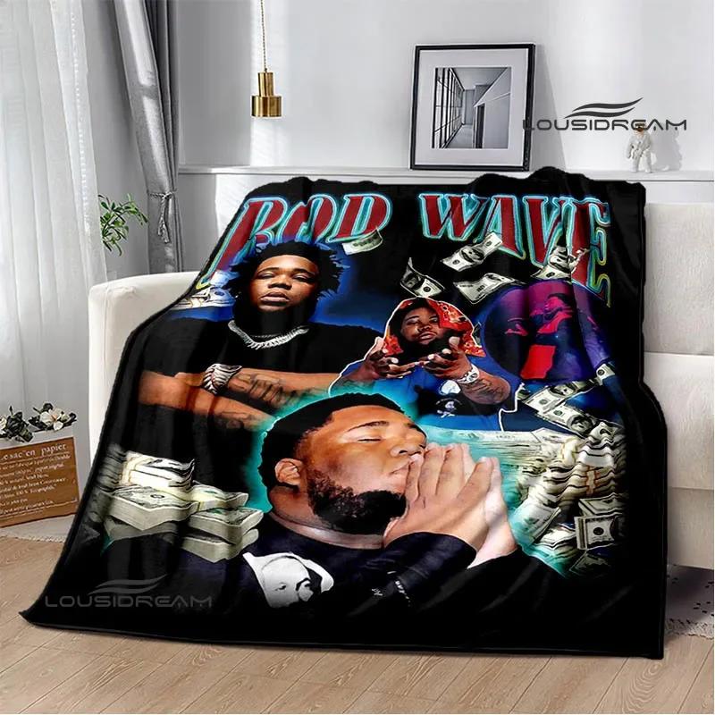 Rapper rod wave printed blanket Warm Flannel Blankets Soft and Comfortable blanket Home Travel Blanket bed linings Birthday Gift