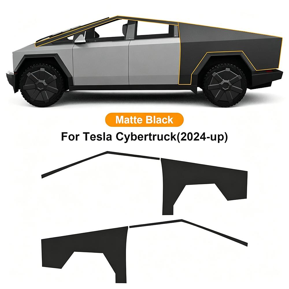 TPU Car Headlight Protective Film For Tesla Cybertruck 2024 2025 2026 Transport & Smoke Anti-Scratch Auto External Accessories.