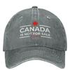 Canada Is Not For Sale 1867 Funny (2) Baseball Cap Vintage Women Men Trucker Hat Sunshade Hunting Camping Baseball Caps Gift