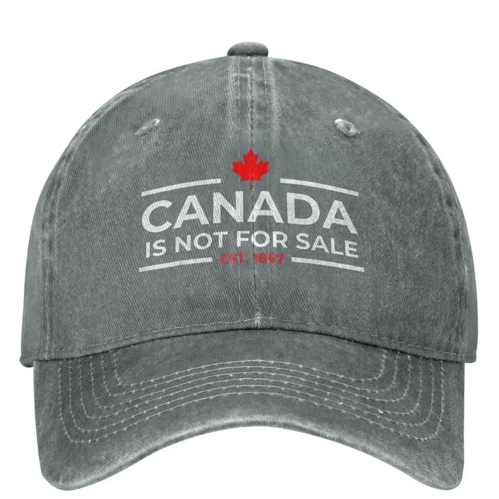 Canada Is Not For Sale 1867 Funny (2) Baseball Cap Vintage Women Men Trucker Hat Sunshade Hunting Camping Baseball Caps Gift