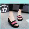 Quality Home Slides Flip Flops With Comfortable Wedge Heel For Summer Fun**