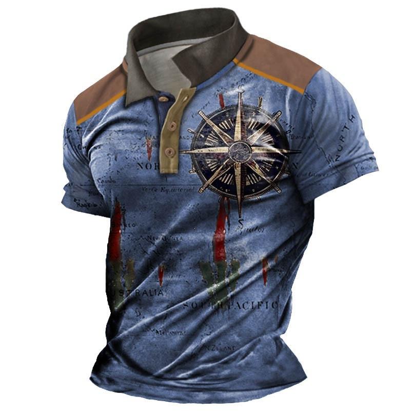 Polo casual sportif rétro tendance pour homme à manches courtes 2026