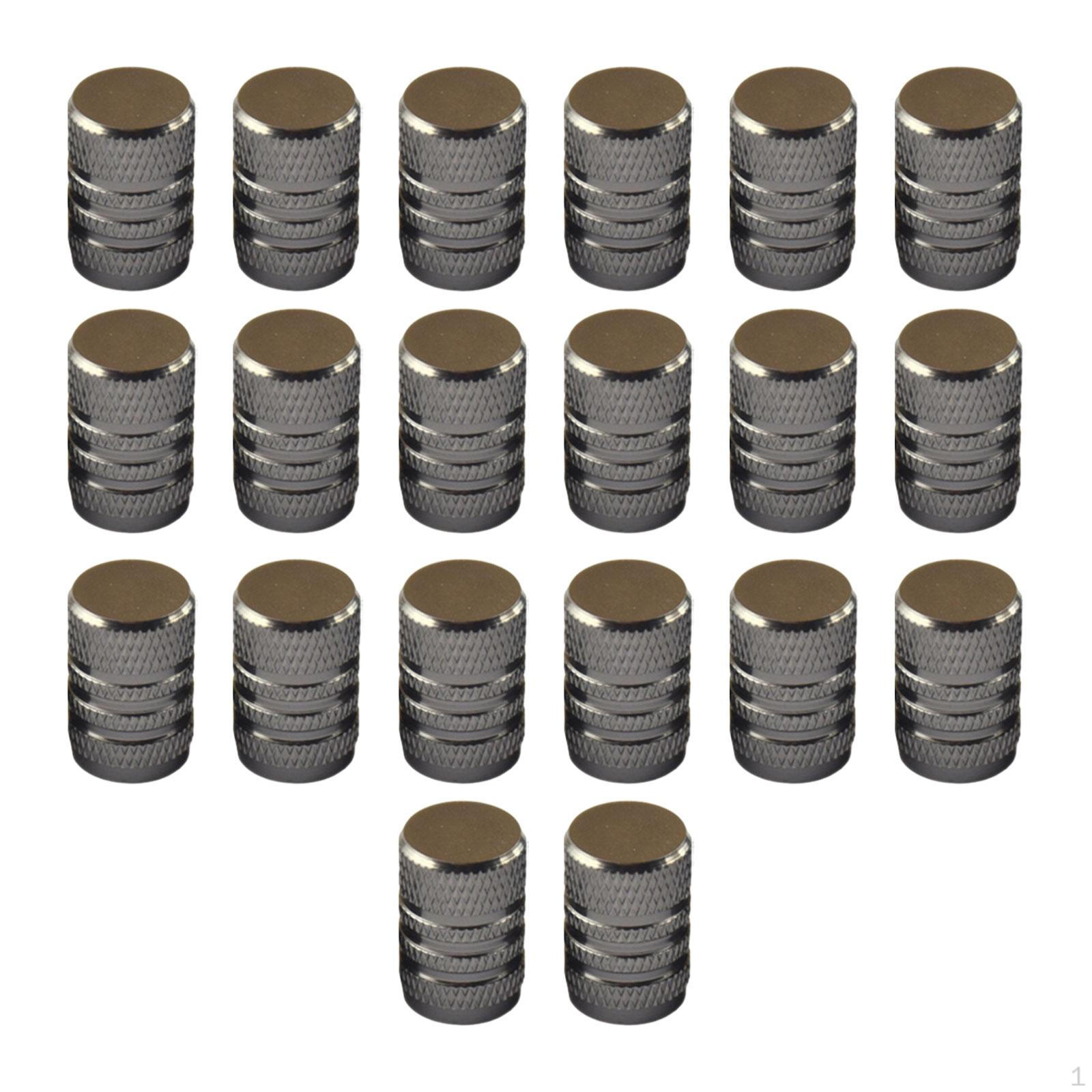 

20 штук Ковпачки на ніпелі автомобільних шин Пряма заміна Легка установка Аксесуар Повітря сірий колір