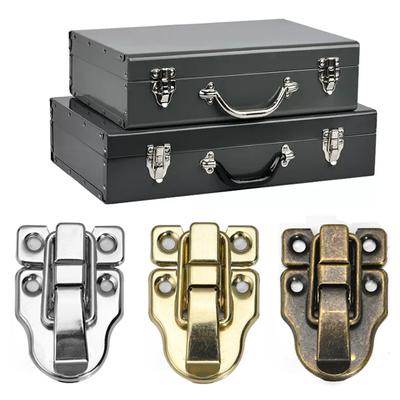 1PC Suitcase Metal Latch Catch Clasp Chest Box Buckle Antique Lock Spring Hasp Vintage