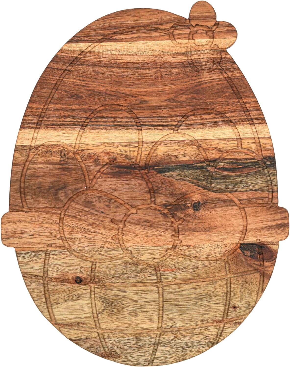 

Деревянная разделочная доска в форме корзины для яиц, деревянная разделочная доска для кухни, деревянные разделочные доски для колбасных изделий, сервировочное блюдо для сыра и других продуктов Large коричневый