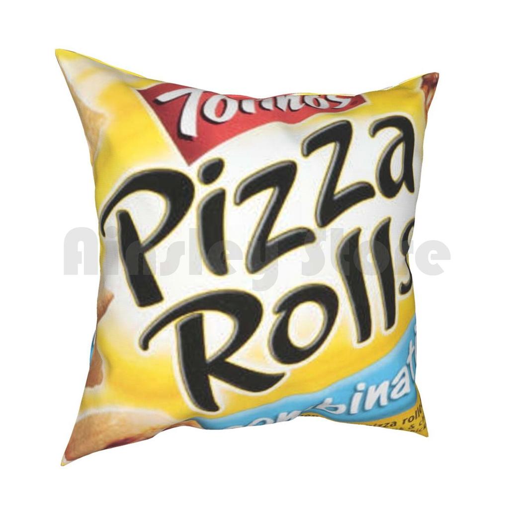 Pizza Rolls Pillow Case Printed Home Soft DIY Pillow Cover Pizza Rolls Food Real Food Pizza Snack