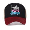 Love Peace Music Hat Harajuku Pop Faddish Men Casual Adjustable Summer Mesh Breathable Hats Cotton Dad Baseball Cap