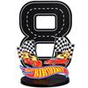 7Pcs Birthday Candles Set,Cake Numeral Candles,Racing Cars Themed Birthday Candles for Cake Candle Checkered Decoration 1