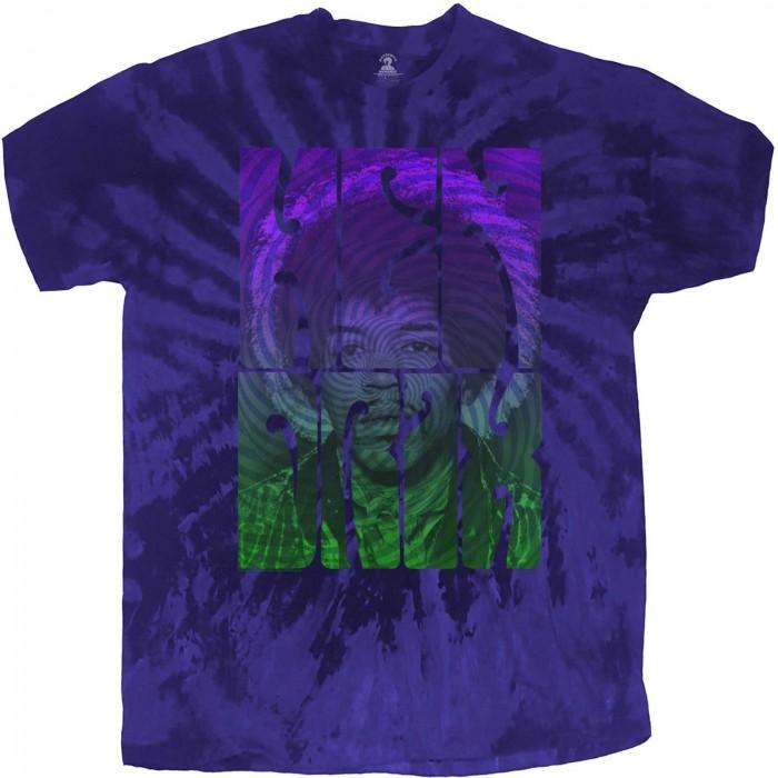Jimi Hendrix Unisex Adult Swirl Tie Dye T-Shirt