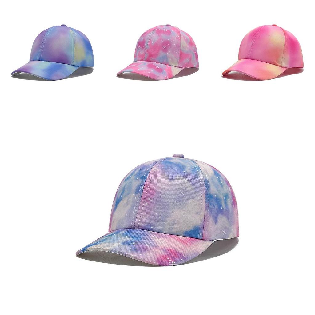 Dětská baseballová čepice Rainbow Star s nadýchaným širokým kšiltem na léto