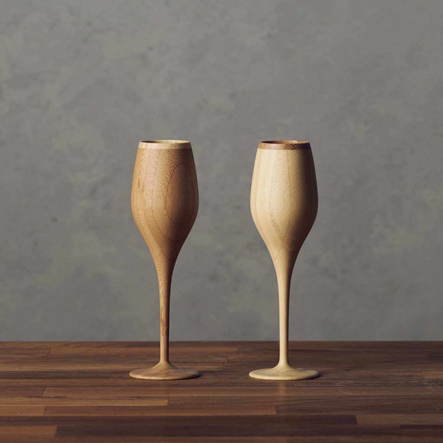 

RIVERET Vessel Cocktail Glasses, Bourgeon, 110ml, Pair, Bamboo, Dishwasher Safe, White/Brown, RV-110WB