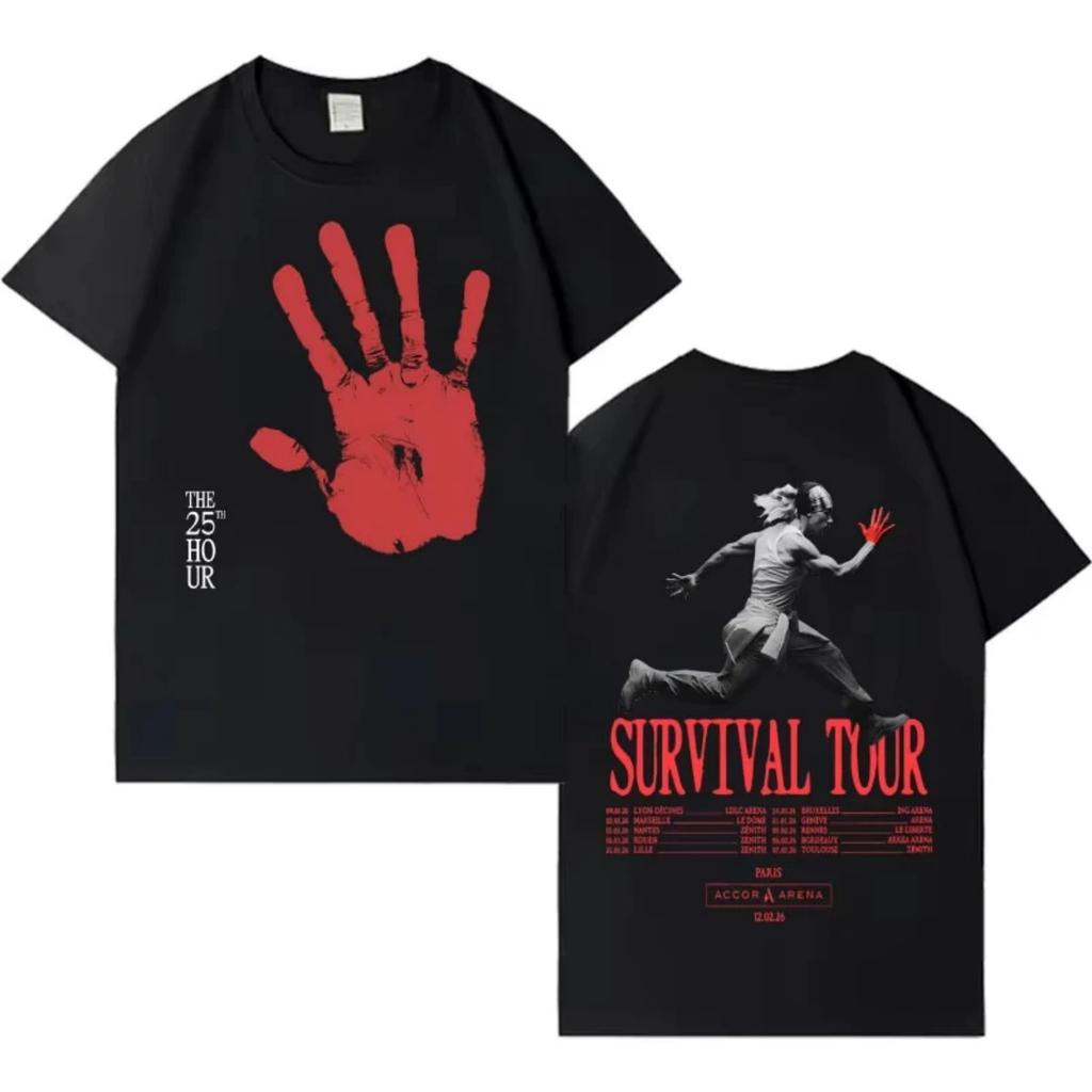 Singer Riles 2026 Tour Fashion Short Sleeve ST Shirts Mens Harajuku Pure Cotton Cozy T-shirt Casual Loose Tee Shirts