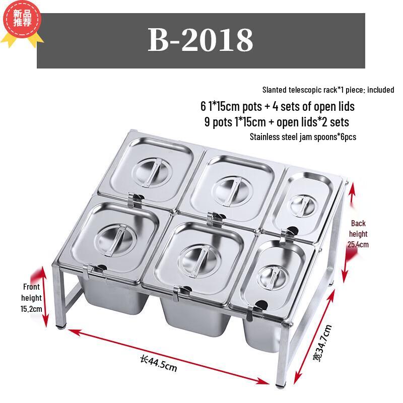 Huihuang Наклонная выдвижная порционная стойка из нержавеющей стали