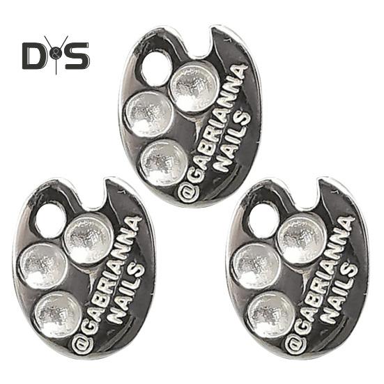 

Палитра для дизайна ногтей, набор колец, носимые кольца для пальцев, металлические маникюрные инструменты, мини-палитра для красок, кольца для пальцев, палитра для смешивания цветов для дизайна ногтей на кончиках пальцев 3pcs