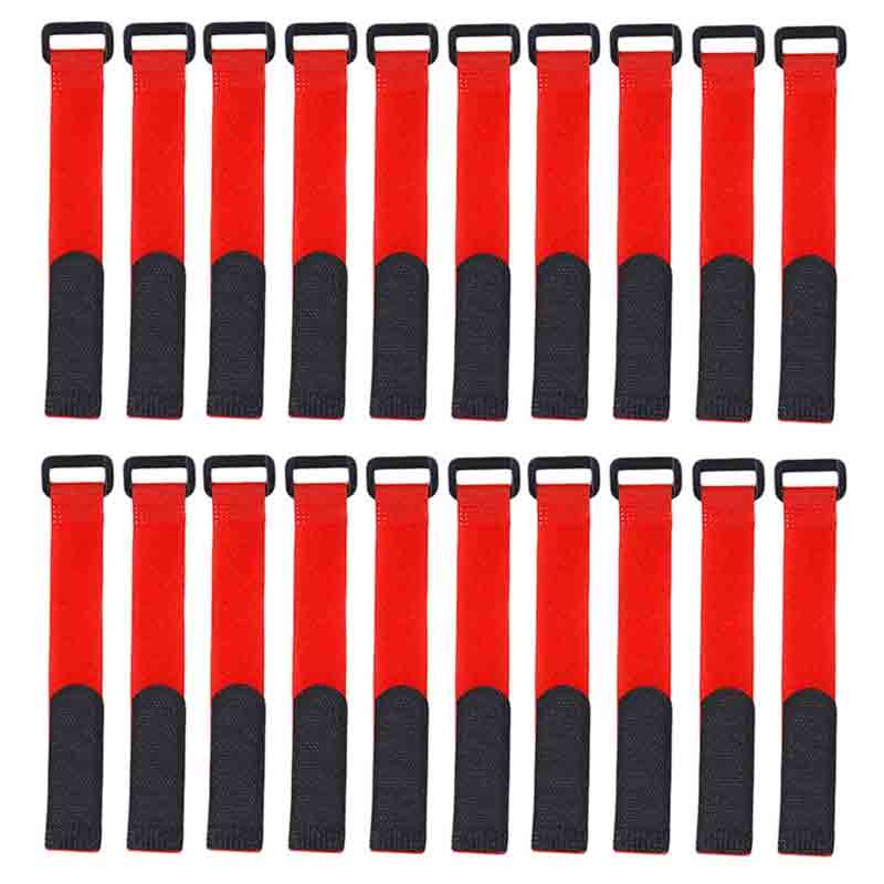 10Pcs/Set Reusable Fishing Rod Tie Holder Strap Suspenders Fastener Hook Loop Cable Cord Tie Belt Fishing Tackle Box Accessories