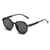 New summer high-end facial small polygonal large-frame sunglasses for women ins street photography sunscreen sunglasses for men