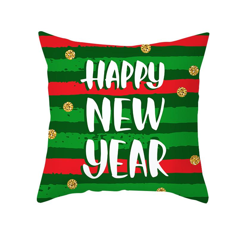 Nordic Christmas Pillowcase Printed Elk Snowflake Sofa Cushion Cover Office Cushion Cover Home