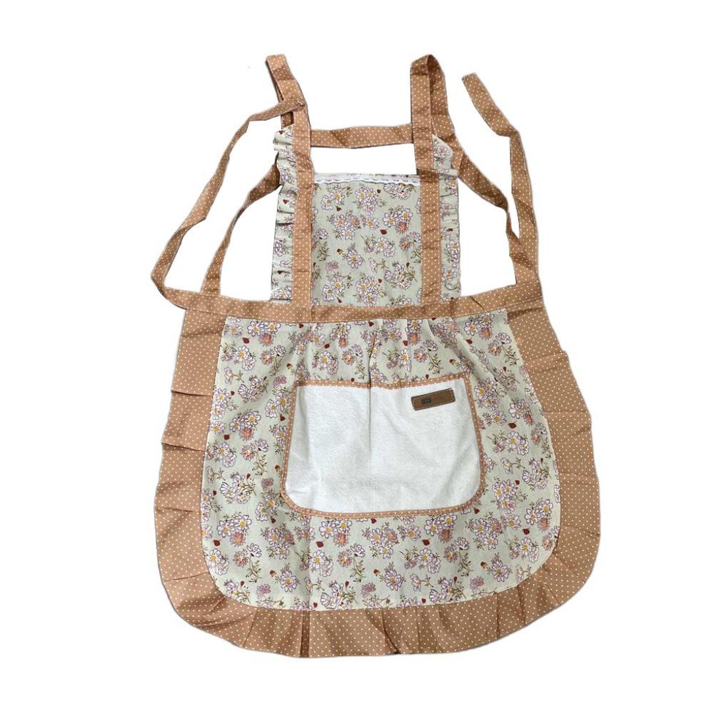 

Oil-proof Cotton Apron Adjustable Woman Apron Uniform Princess Skirt Apron Kitchen
