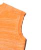 Aott Two-Tone Color Block Knit Vest Orange