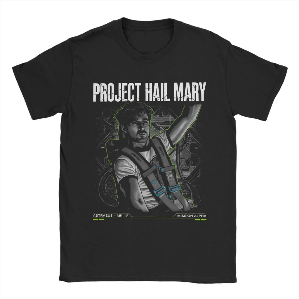 Project Hail Mary Amaze Fun Y2K Beach Shirts 2026 Summer New Unisexs Womens Casual Fashion Cotton Oversized Tshirt Street Y2K