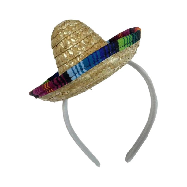 Washing Face Headbands Weaving Sombrero Hat Shape Headband Woman Spa Makeup Hairband Makeup Taking Photos Headpiece