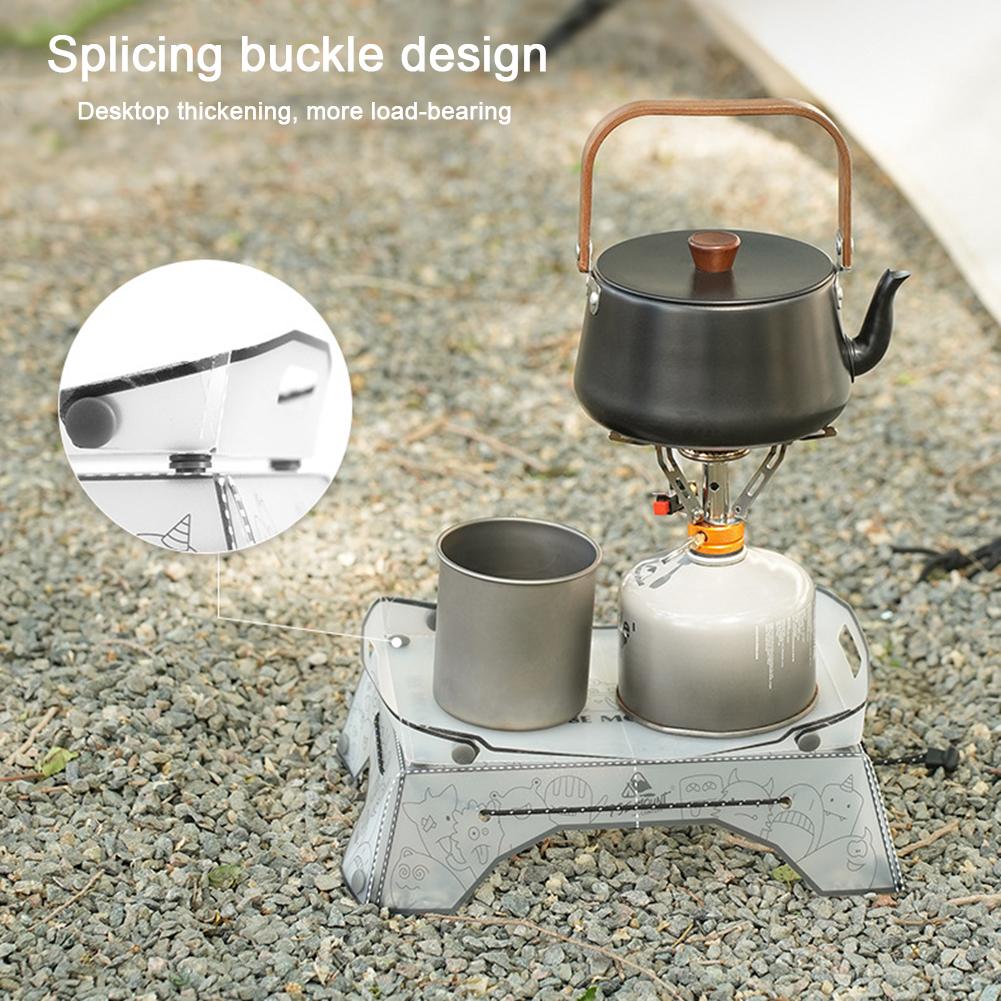 Portable Foldable Mini Camping Table Ultralight Outdoor Camping Table Tray Folding Tableware Hiking Equipment Cooking Supplies