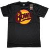 Men's David Bowie Diamond Dogs Logo T-shirt Small Black