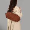 Vintage Matte Suede Texture Crossbody Bag Women Minimalist Shoulder Handbag Daily Commute Stylish Small Purse