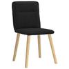 VidaXL Chaises à manger lot de 4 noir tissu, chaise, chaise de salon, chaise d'accent, chaise de cuisine, siège de salle à 3315322