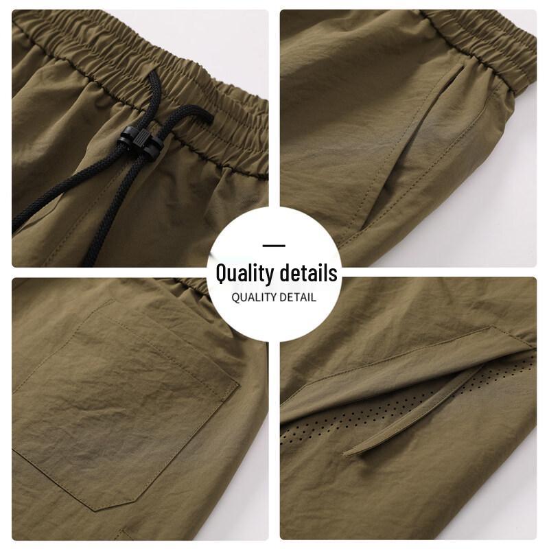 CHOCOOLATEit Men's Cropped Cargo Casual Pants