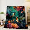 Hummingbird In Bloom Blanket Flannel Blanket Throw Blanket Sofa Cover Blanket Soft Premium Blanket Picnic Blanket Tv Blanket Gifts