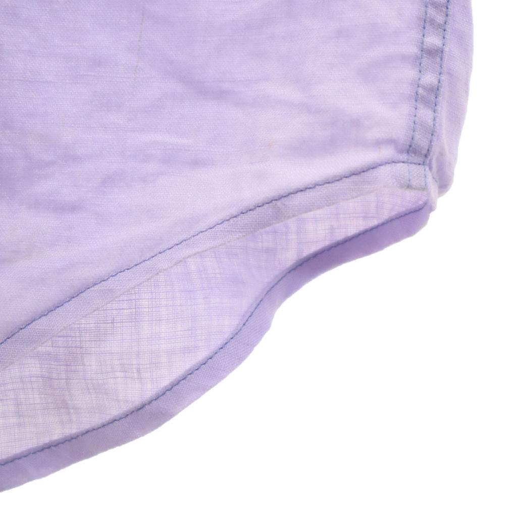 Armani Collezioni Linen Short Sleeve Shirt XL Blue Men's Used