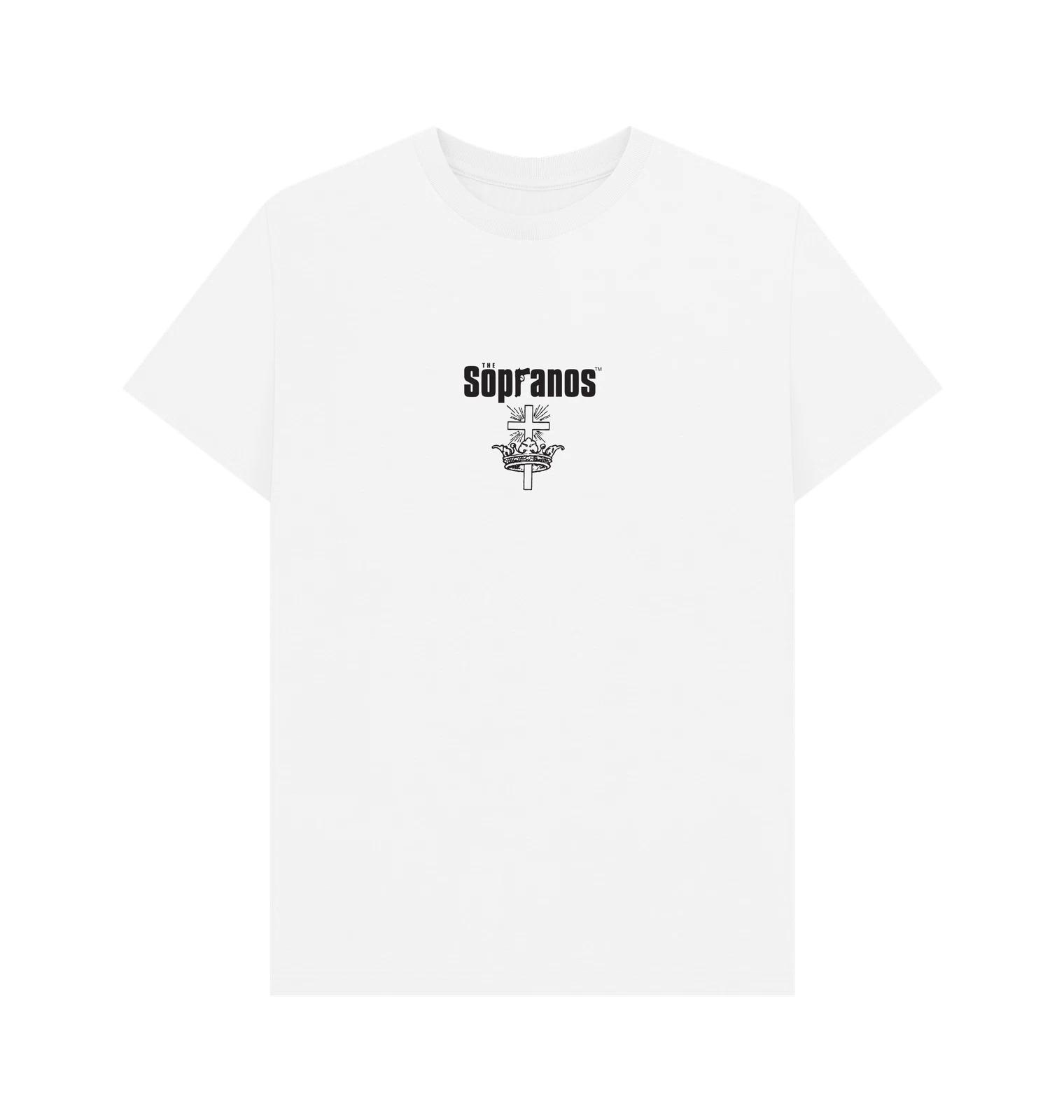 PREMIUM OFFICIAL The Sopranos The Sopranos TV Show Graphic White T-Shirt 4XL