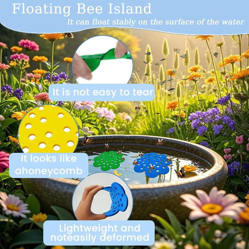 Floating Bee Island Bee Butterfly Drinking Station Tray Insect Drinker Outdoor Garden Decorations