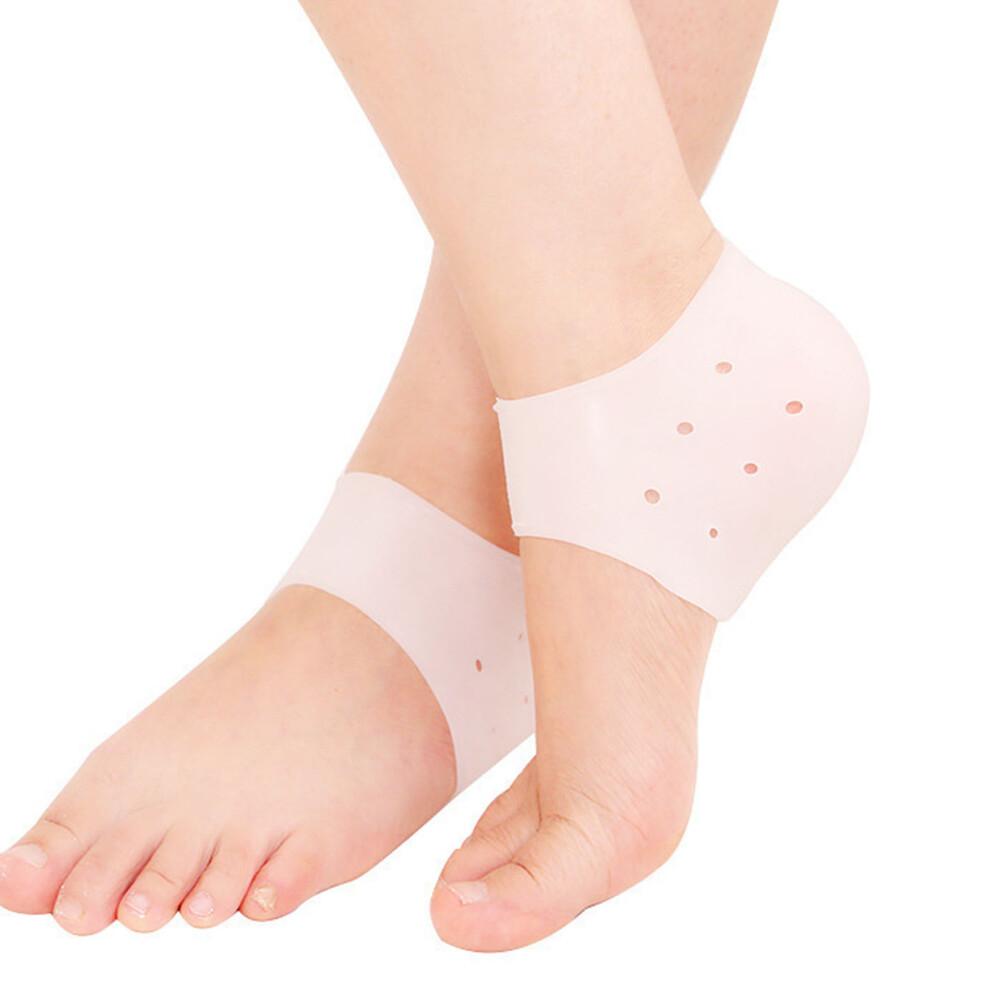 1 Pair Silicone Heel Protector Sleeve Moisturizing Fatigue Relieving