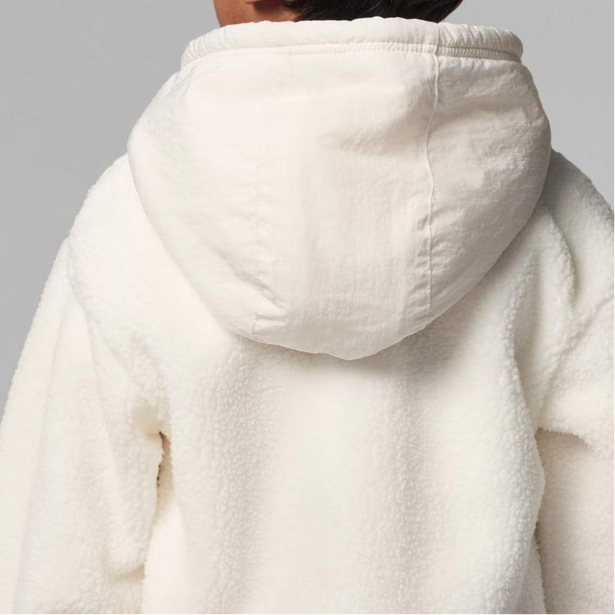 Jordan Logo Embroidered Pullover Hoodie Kids Hoodies Ivory FJ5066-110
