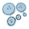 Ceramic Shaping Mold 5PCS Pottery Foot Ring Tool, Reusable ABS DIY Clay Molder, Studio Equipment Handmade Base Alignment for Consistent Bowls And