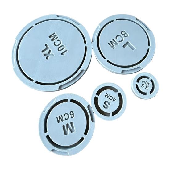 Ceramic Shaping Mold 5PCS Pottery Foot Ring Tool, Reusable ABS DIY Clay Molder, Studio Equipment Handmade Base Alignment for Consistent Bowls And